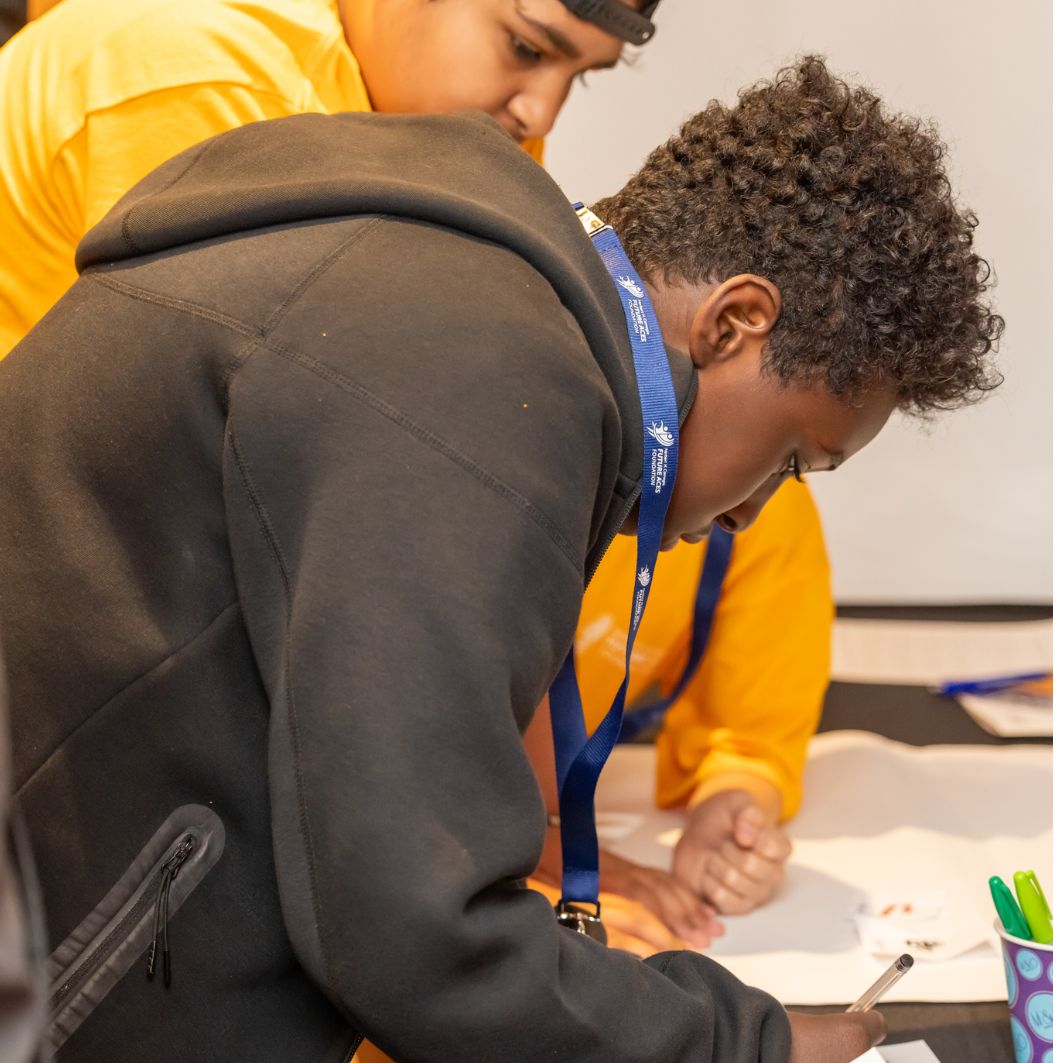 students at symposium